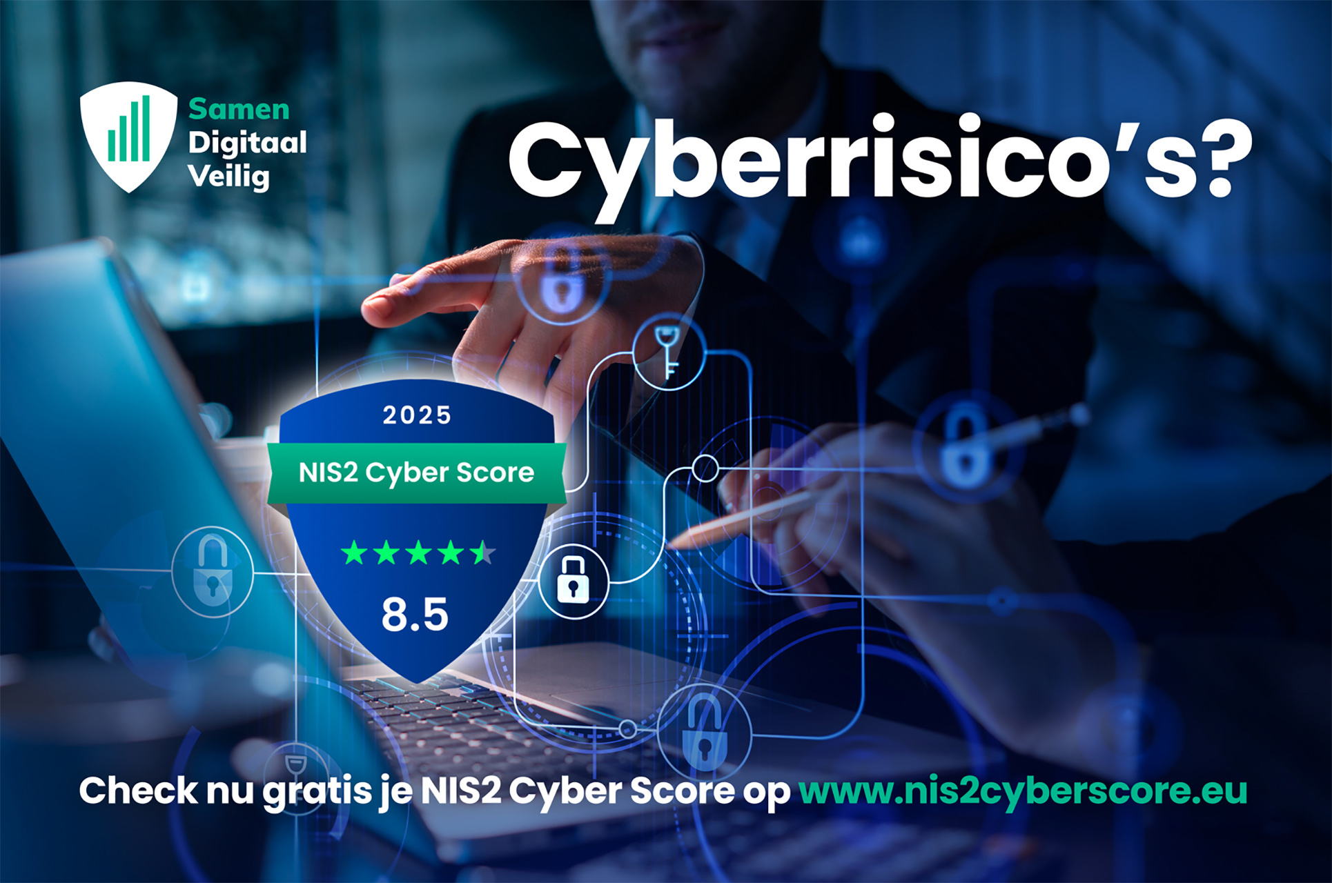 Check nu gratis je NIS2 Cyber Score!