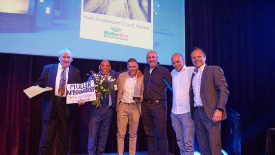 Muller Afbouwgroep is de winnaar van de Gyproc Trophy 2022 met New Amsterdam Court House. 
