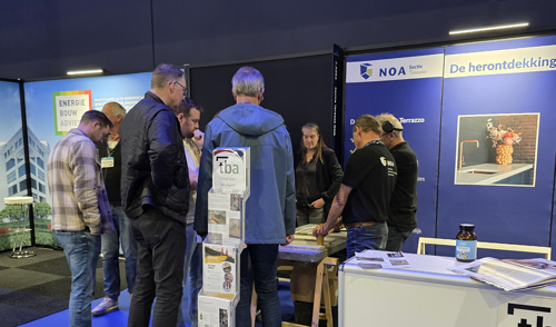 Sectie Terrazzo op beurs MONUMENT