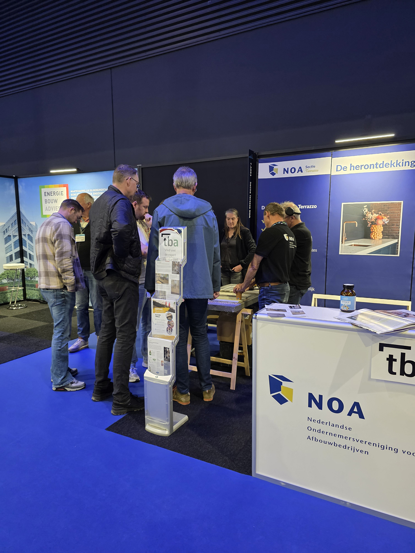 Sectie Terrazzo op beurs MONUMENT