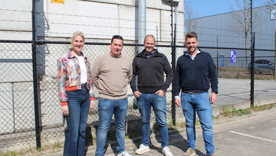 V.l.n.r. Yvonne Elting, Erwin de Bruin, Johannes Avé en Niek Kok