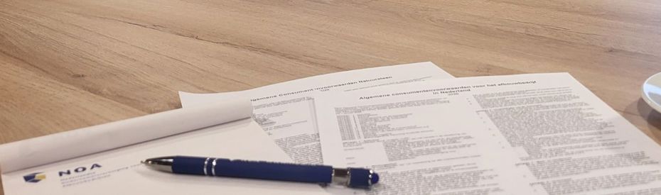 Nieuwe NOA-consumentenvoorwaarden
