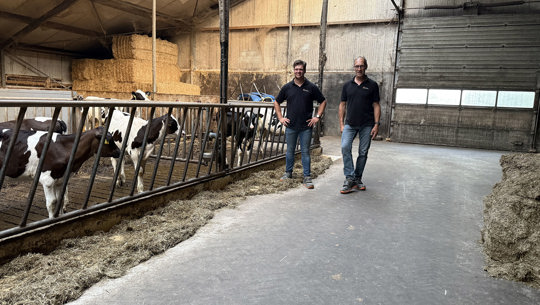 Mark en Frans de Ronde maken betonvloeren met boerenverstand